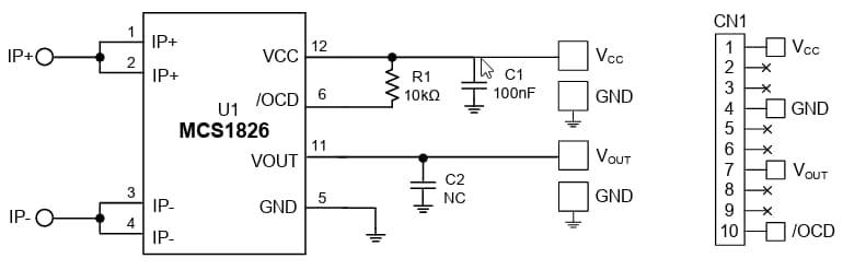 Schematic - Monolithic Power Systems (MPS) EVCS1826-Q-00A Evaluation Boards